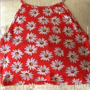 LA Hearts  Red with Daisy’s Halter Size XS